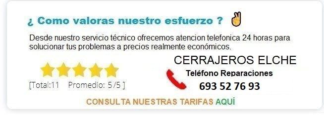 cerrajeros elche precios